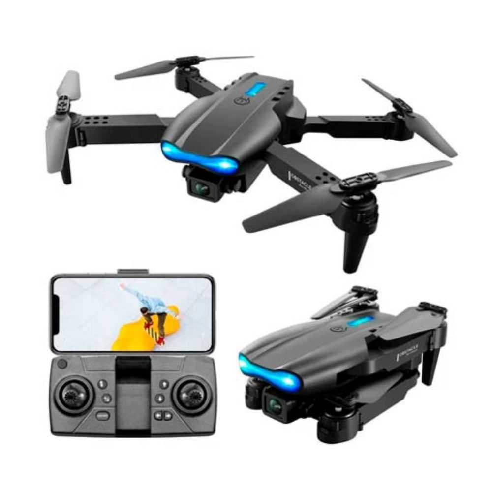 Drone Syshop E99 Pro, grabación en 4K FHD, Wi-Fi, negro