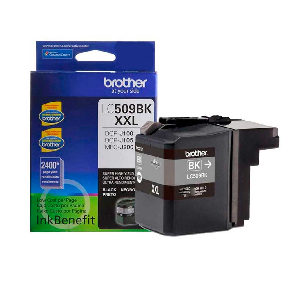 Imagen 2 del producto Cartucho Brother LC-509bk, negro, rinde hasta 2400 páginas