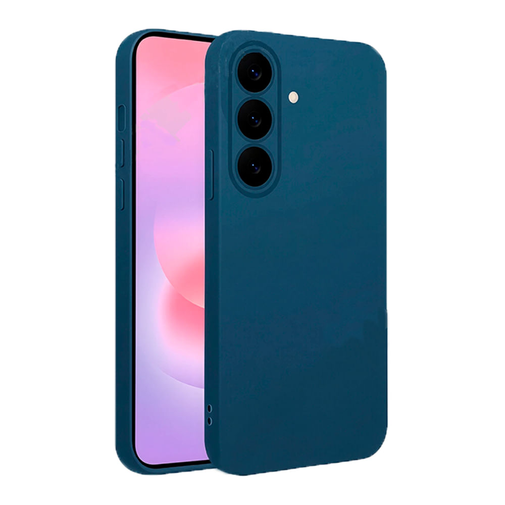 Case para Samsung Galaxy A37 de silicona I2GO, antigolpes, azul