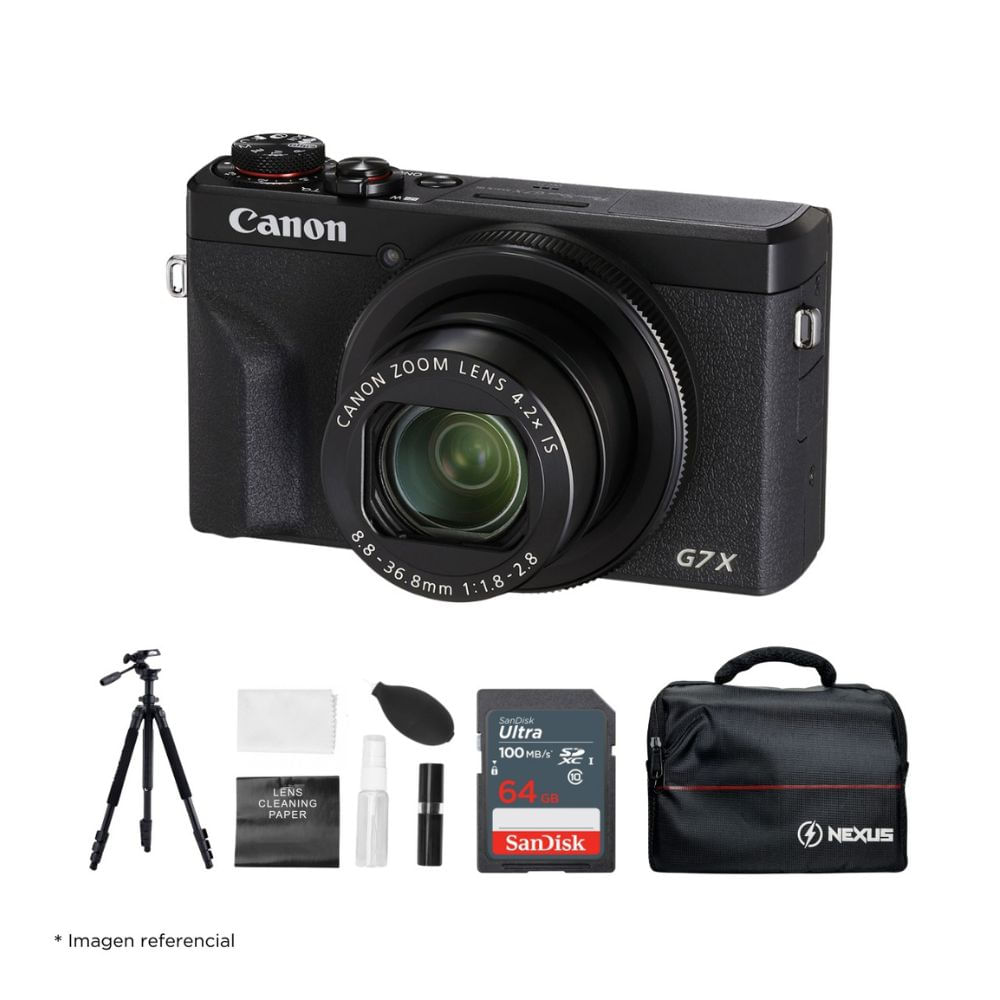 Imagen 1 del producto Cámara compacta Canon Powershot G7 X Mark III + Kit Ultimate