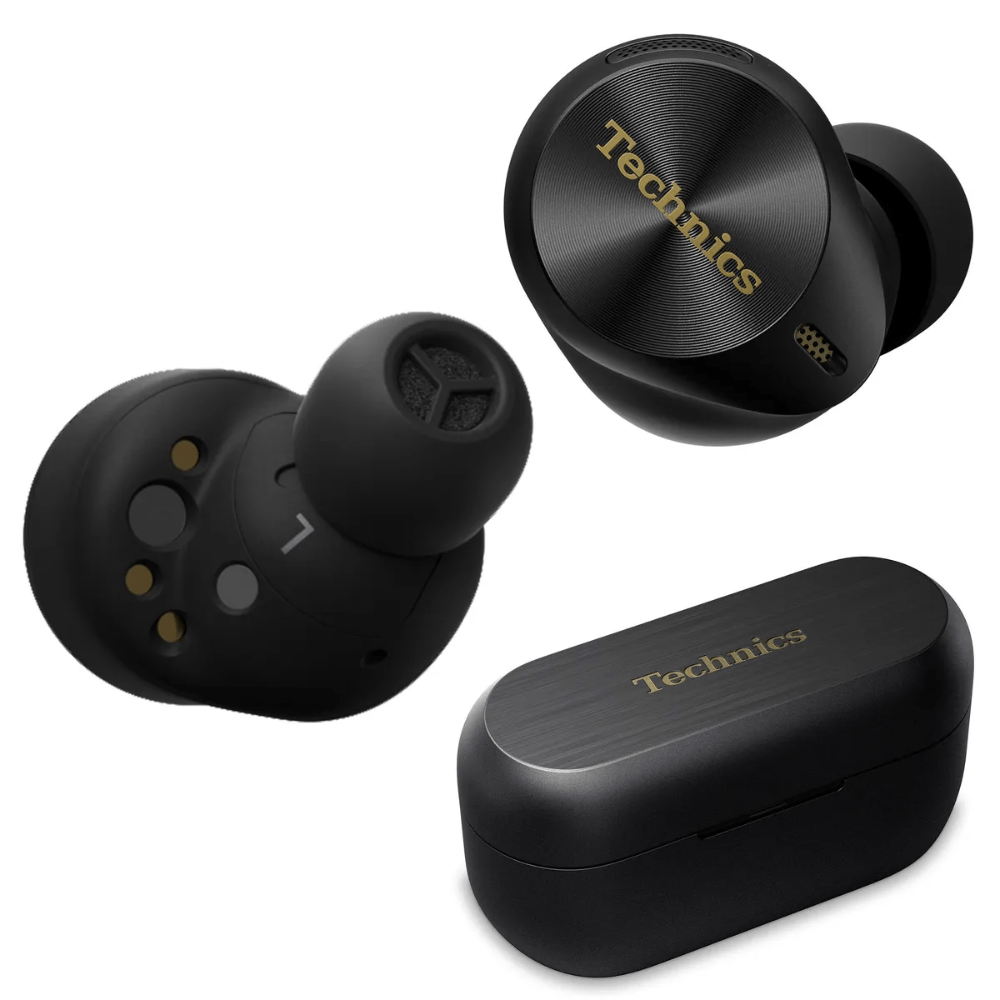 Imagen 1 del producto Audífonos bluetooth True Wireless Technics EAH-AZ80, resistente al agua IPX4, duración máx. 32 horas con estuche, negro