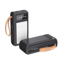 Batería externa Senci DY7554, 40000 mAh, 22.5 W, 4 puertos, negro