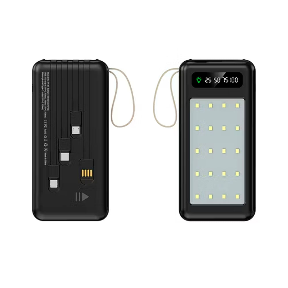 Imagen 2 del producto Batería externa Senci DY7554, 40000 mAh, 22.5 W, 4 puertos, negro