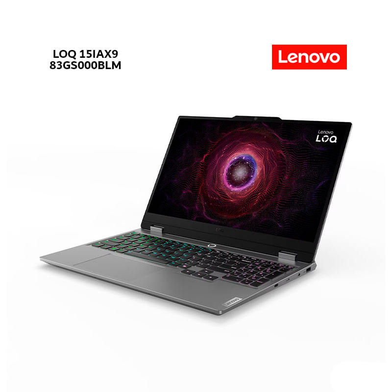 Imagen 2 del producto Laptop Lenovo LOQ 15IAX9 15.6"", Intel Core i5-12450HX, 512GB SSD, 8GB RAM, luna grey