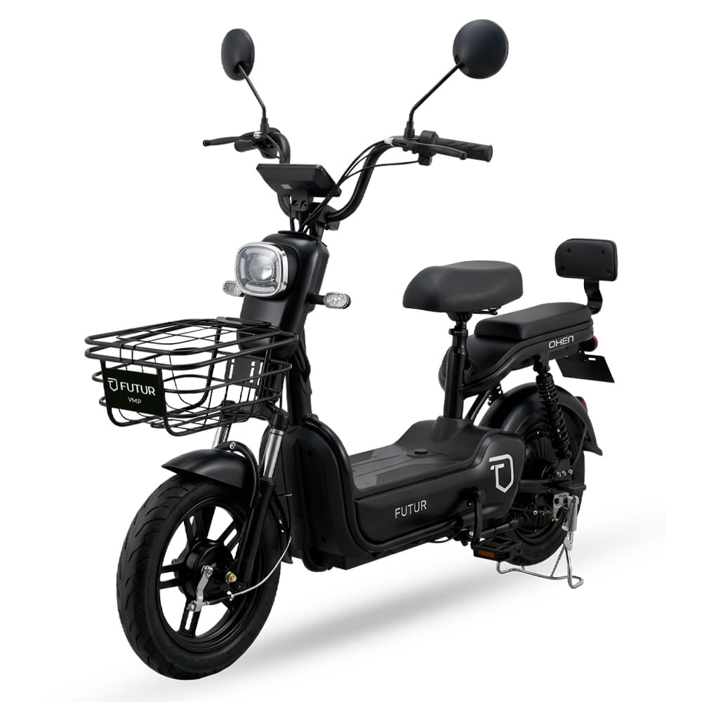 Bicimoto eléctrica Futur Oxen 14", autonomía 35km, vel. 25km/h, 350W, negro