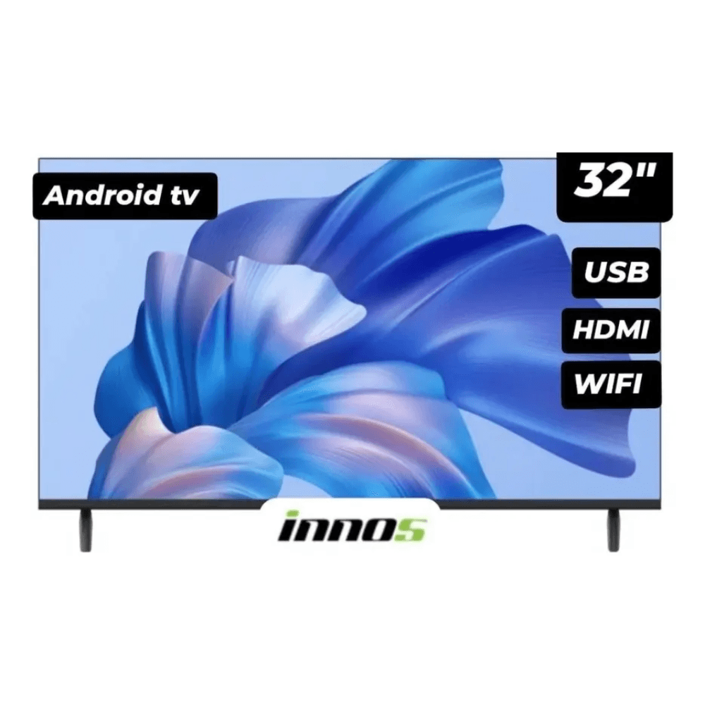 Imagen 1 del producto Smart TV Innos 32"" HD, LED, android TV integrado, A14 S3201KU, 2025