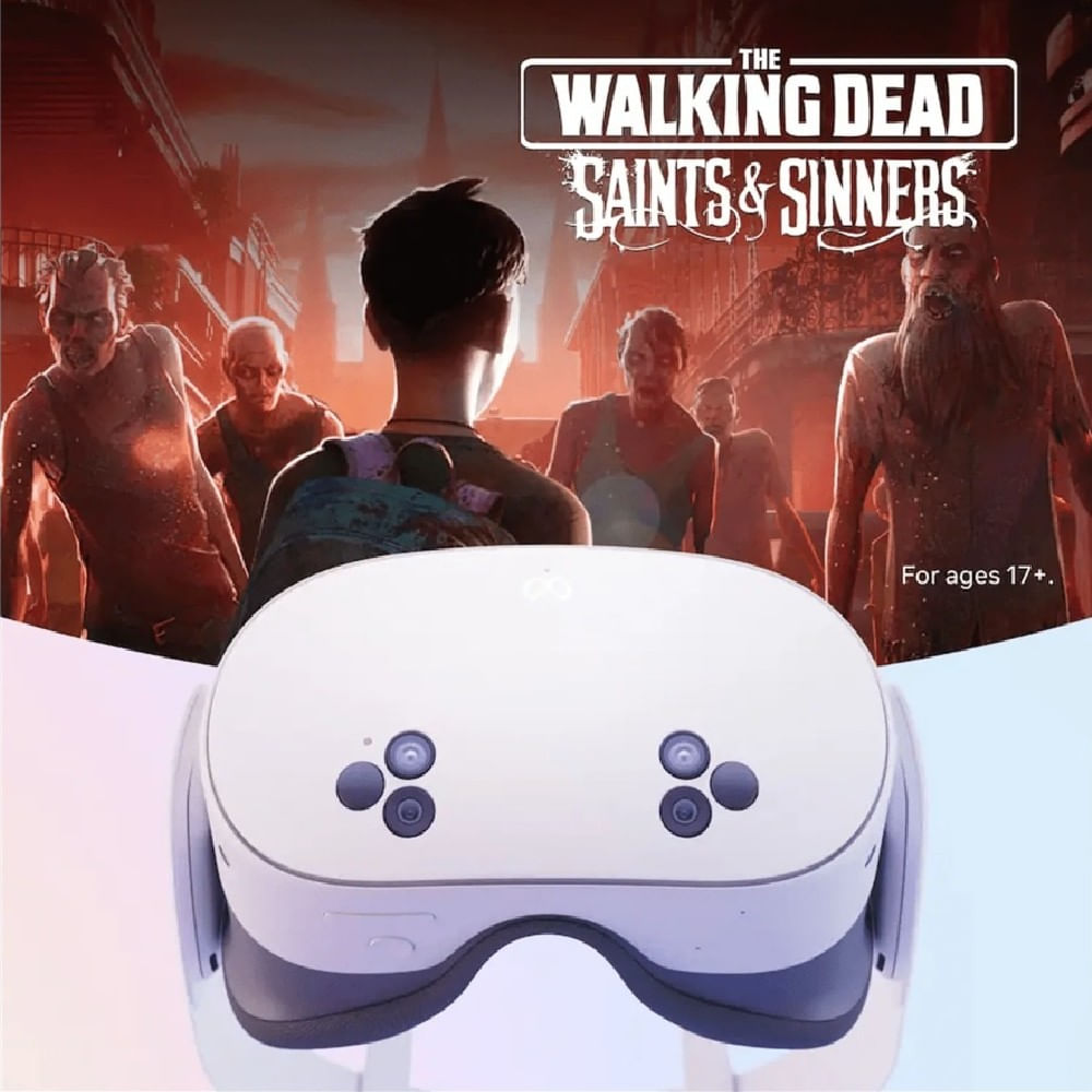 Imagen 2 del producto Lentes de ralidad virtual Meta Quest 3S, 128 GB, 8GB RAM, edición The Walking Dead, blanco