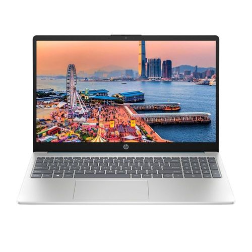 Laptop HP 15-fc0256la 15.6", Ryzen 5 7520U, 512GB SSD, 16GB RAM, azul claro/plata natura