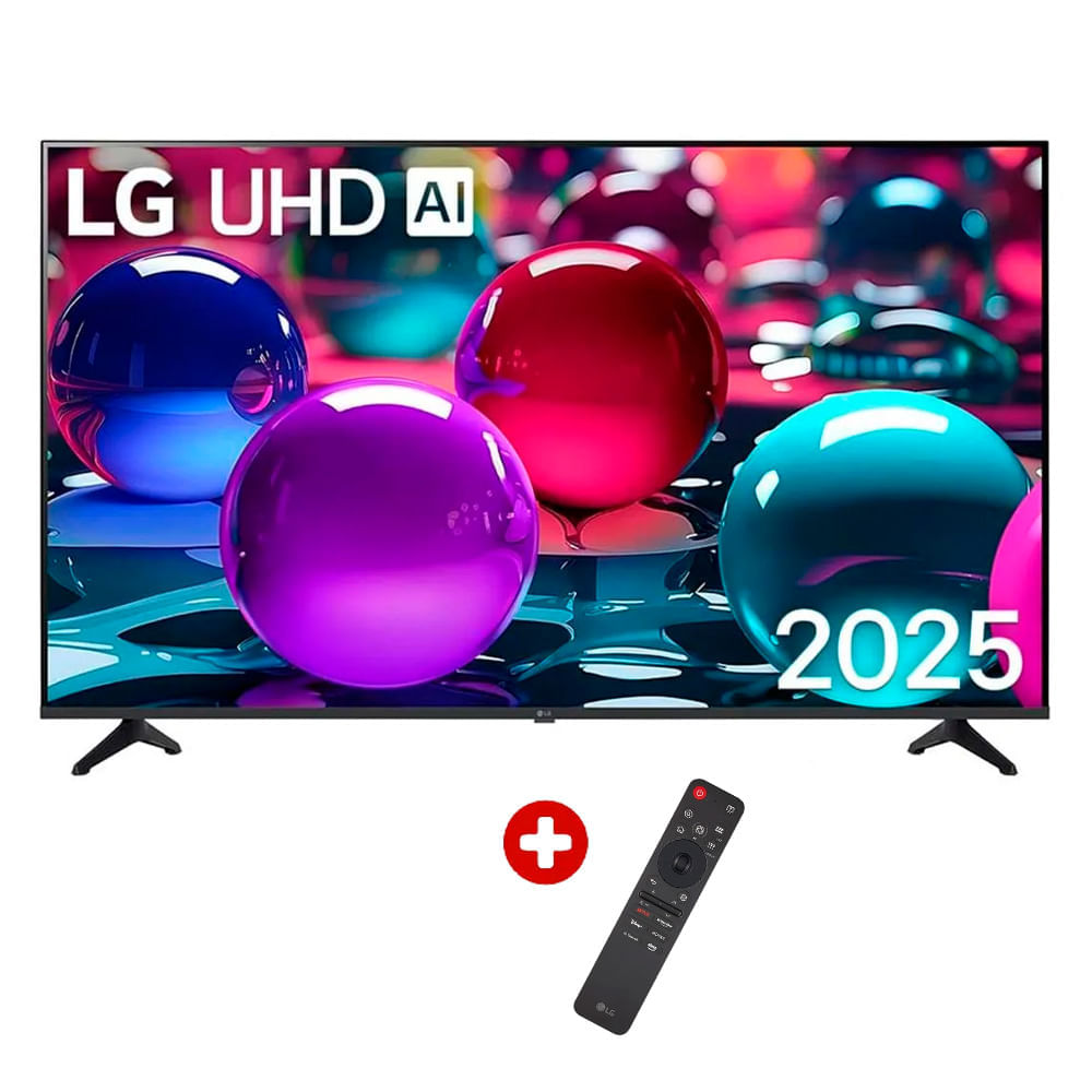 Smart TV LG 4K 43" Ultra HD, ThinQ AI, sistema WebOS integrado + magic control 43UA7300PSB