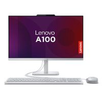 All In One Lenovo A100 23.8"", FHD, IPS Core i3-N305, 8GB RAM, 512GB SSD, Windows 11 Home, cloud grey