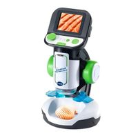 Microscopio de video interactivo LeapFrog Magic Adventures con pantalla, portaobjetos educativos, multicolor