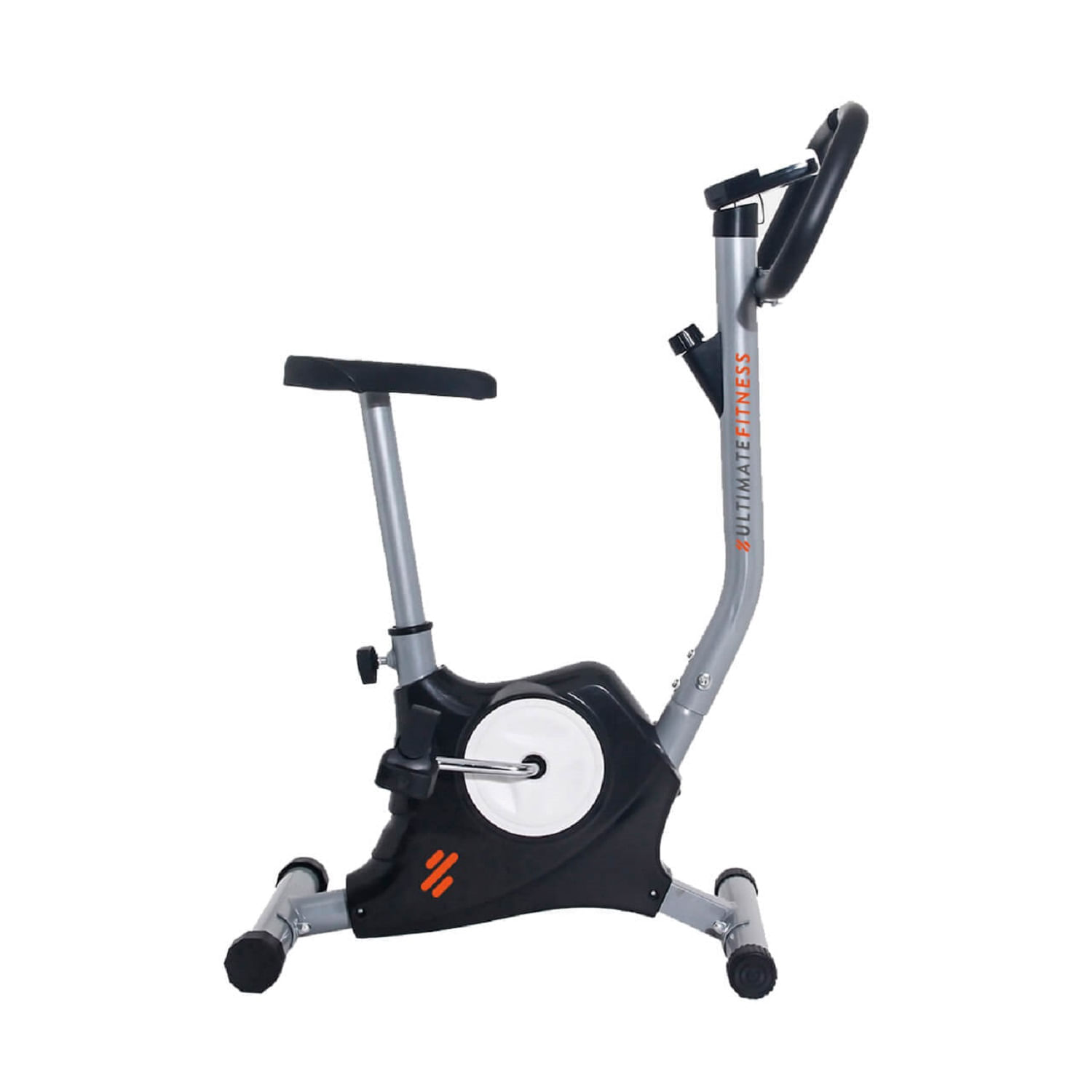 Imagen 1 del producto Bicicleta estática Ultimate Fitness E10 mecánica, manillas antideslizantes, gris
