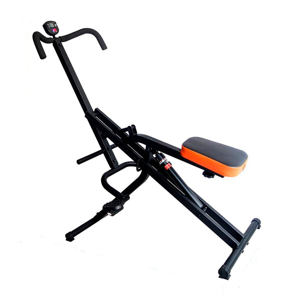 Imagen 2 del producto Máquina sport fitness para abdominales, con pistón graduable 12 niveles, contador digital portátil, negro