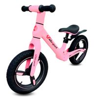 Bicicleta de equilibrio Thalos Pro 12"", asiento ajustable, rosado
