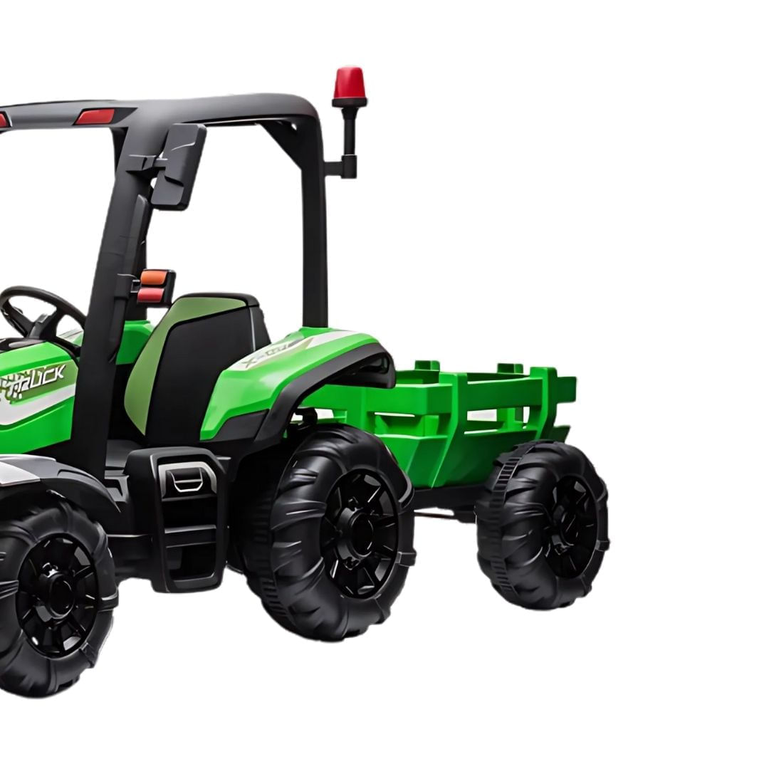 Imagen 2 del producto Carro a batería Ranchlive, 24V, 2 motores, Bluetooth, USB, 3 velocidades, carguero, luces LED, control remoto, licenciado, verde