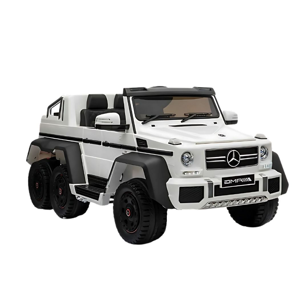 Imagen 2 del producto Carro a batería AMG 6x6 licenciado, pantalla mp4, 6 motores y luces led en llantas, blanco