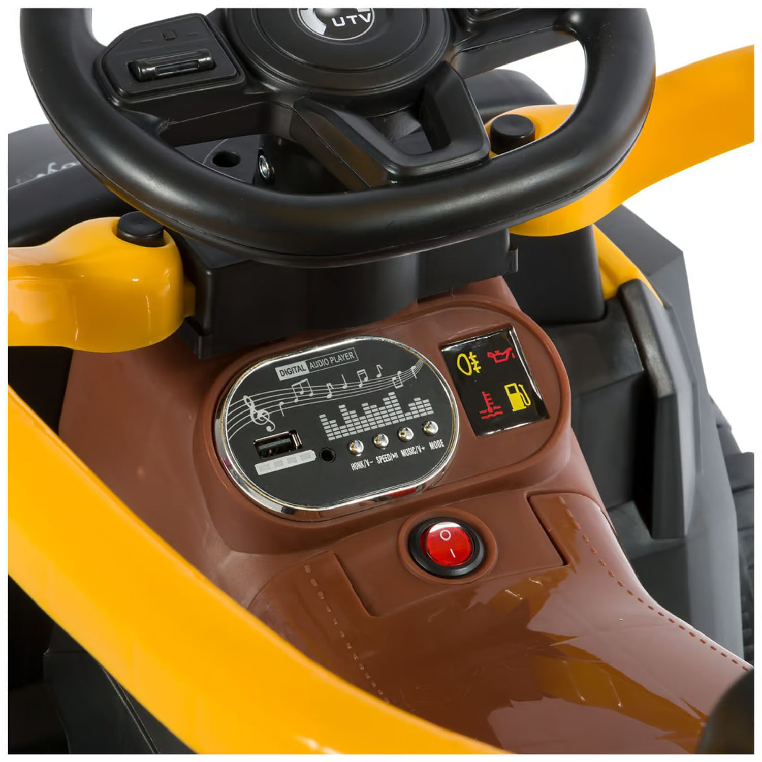 Imagen 2 del producto Cuatrimoto Ebaby, musical con luces y sombrilla, capota, azul - EB351