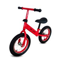 Bicicleta de equilibrio Thalos Tall aro 12"", llantas de caucho, rojo
