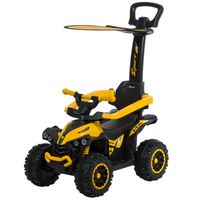 Cuatrimoto Ebaby, musical con luces y sombrilla, amarillo - EB357