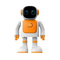 Robot Robert RS01 bluetooth, altavoz, bailarín interactivo, programable, luces LED, naranja