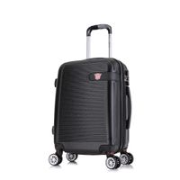 Maleta de bodega Dukap Barcelona 51 cm, ABS resistente, ruedas dobles 360°, cerradura combinación, capacidad 10 kg, negro