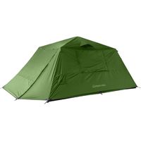 Carpa 3 estaciones, 8-10 personas, poliéster, verde