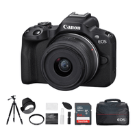Cámara Mirrorless EOS R50 + Lente RF S 18-45mm f/4.5-6.3 IS STM + Kit Ultimate