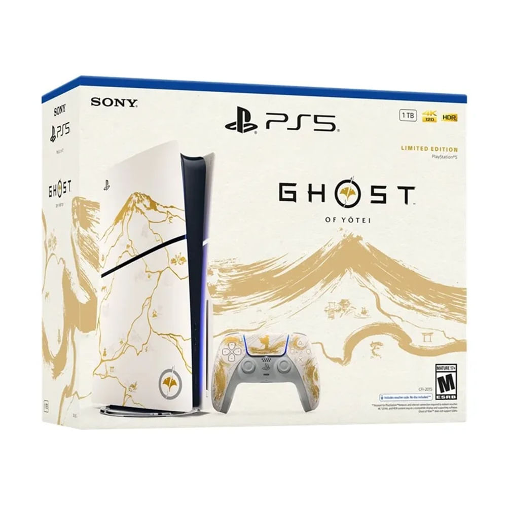 Consola PlayStation 5 Lectora de disco 1TB + Mando DualSense + Ghost of Yōtei edición limitada