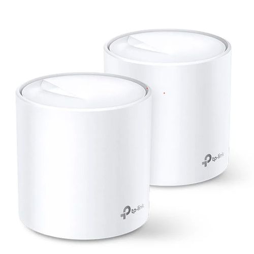 Sistema Wifi Mesh TP-Link Deco X60 AX5400 pack x2, doble banda, router y acces point, 2 puertos LAN, 4 antenas