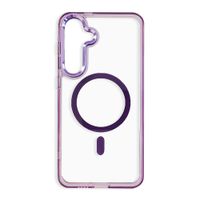 Case Coolbox GMobile para Samsung S24 Plus Metal Glow con MagSafe, soporte integrado, antigolpes, morado