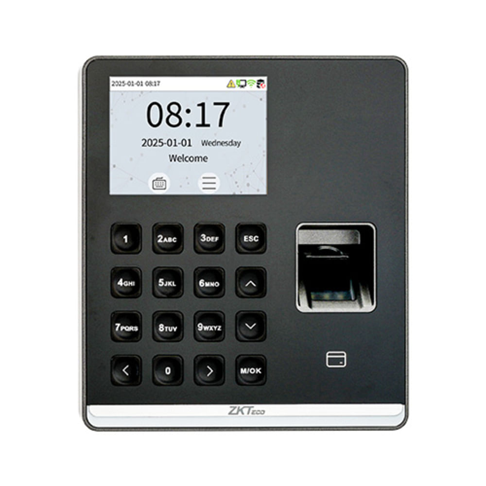 Control de acceso y asistencia ZKTeco SenseFP M1, Wi-Fi, tarjeta huella, negro