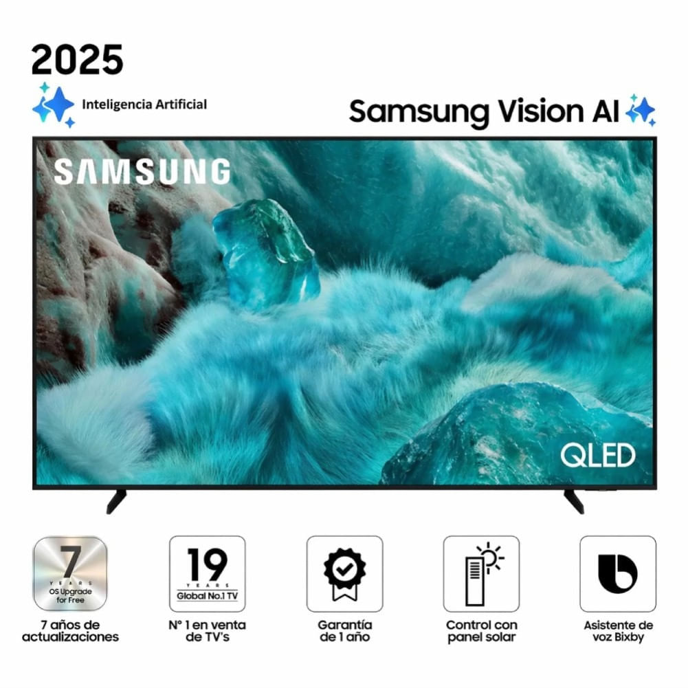 Imagen 2 del producto Smart TV Samsung 55"", 4K Ultra HD, QLED, vision AI, sistema Tizen integrado, QN55Q7FAAGXPE, 2025