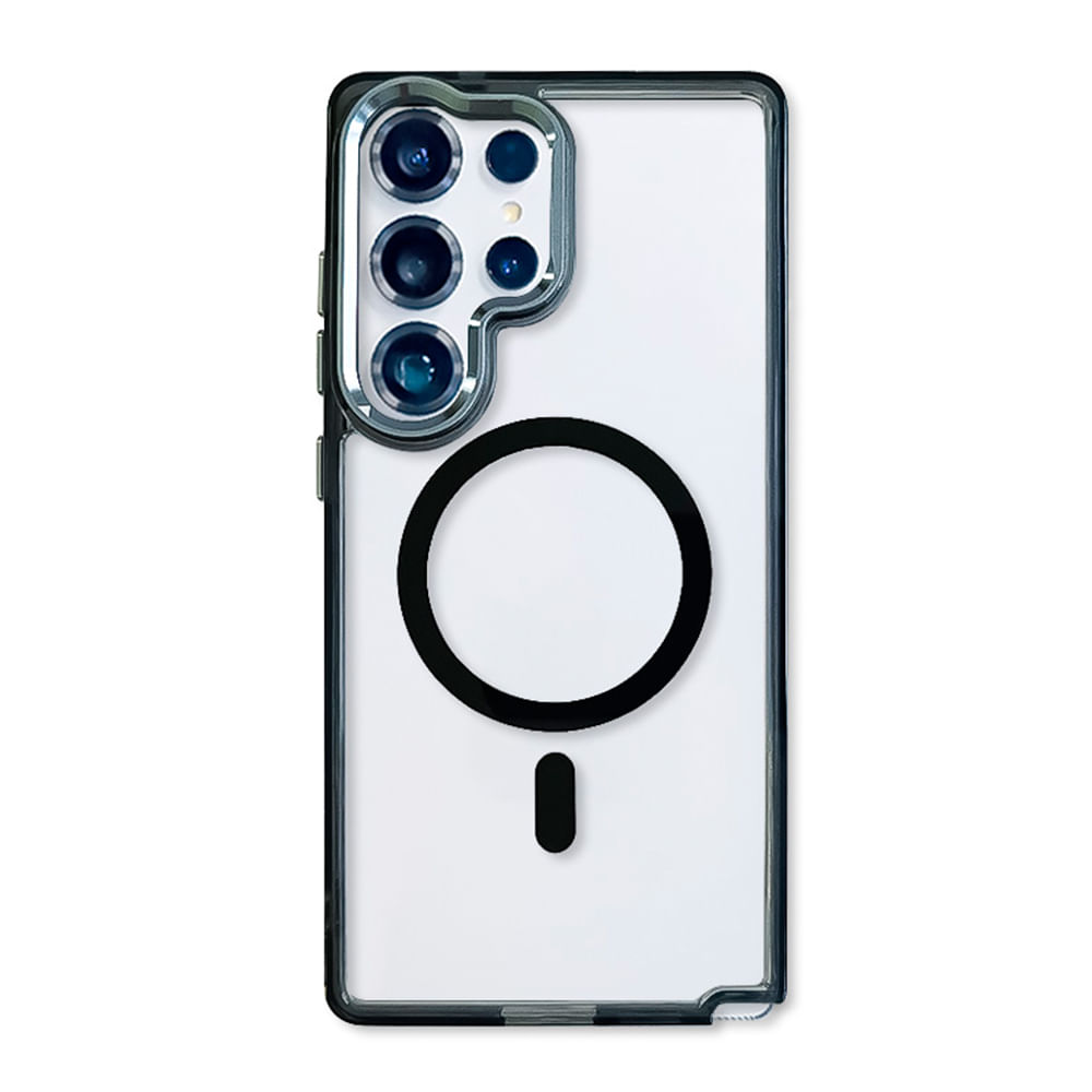 Imagen 2 del producto Case Coolbox GMobile para Samsung S25 Ultra Metal Glow con MagSafe, soporte integrado, antigolpes, negro