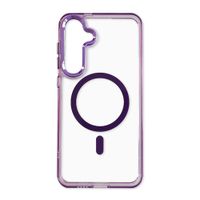 Case Coolbox GMobile para Samsung S25 Plus Metal Glow con MagSafe, soporte integrado, antigolpes, morado
