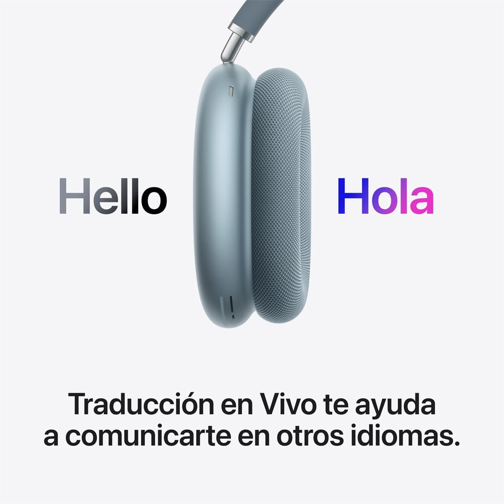 Imagen 2 del producto AirPods Max 2 con cancelación activa de ruido, hasta 20 horas de batería, carga tipo C, diseño on-ear, audio espacial, blue