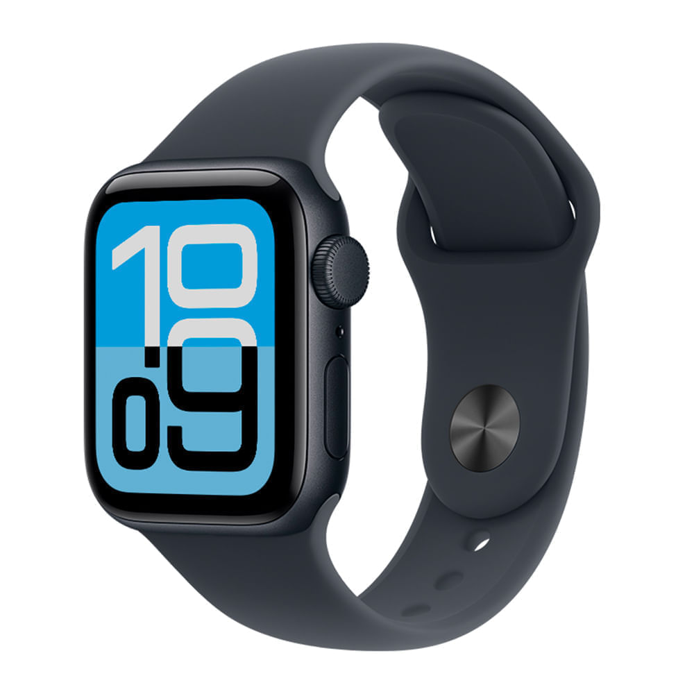 Apple Watch Series SE 3 40mm/OLED, resistente al agua hasta 50 m, batería hasta 18 horas, correa M/L, midnight aluminium