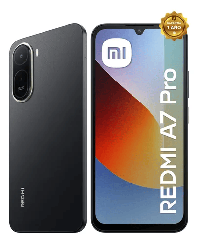 Celular Xiaomi Redmi A7 Pro 64GB 4GB, cámara trasera 13MP y cámara frontal 8MP, 6.9" negro