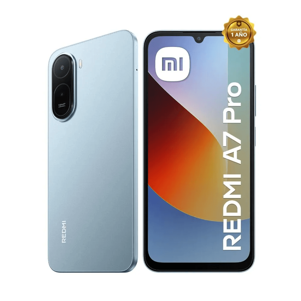 Celular Xiaomi Redmi A7 Pro 64GB 4GB, cámara trasera 13MP y cámara frontal 8MP, 6.9", azul