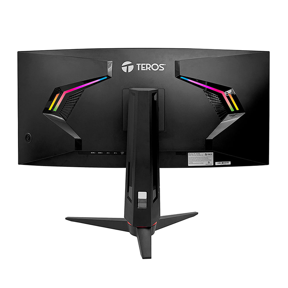 Imagen 2 del producto Monitor gamer curvo Teros TE-3412G 34"" Panel VA, UWQHD, 180Hz, 1ms, entradas HDMI/DP