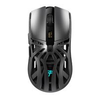 Mouse gamer alámbrico Coolbox T4G Mirage, conexión USB, 10000 DPI, 7 botones, luces RGB, negro