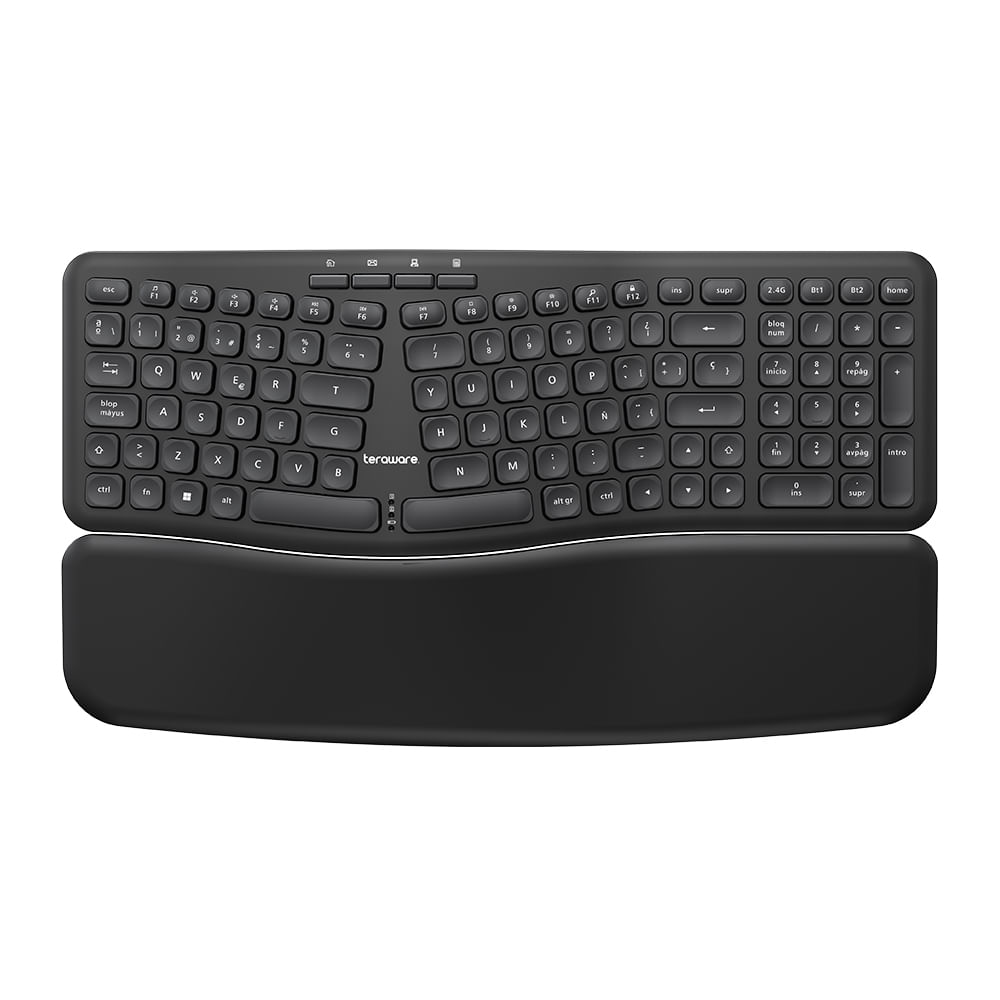 Imagen 2 del producto Kit Coolbox Teraware inalámbrico Teclado membrana, conexión USB, idioma español + Mouse 1600 dpi, 6 botones, negro
