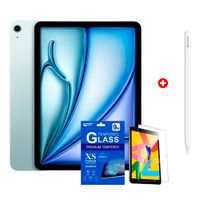 iPad Air 11"" 128GB, 12GB RAM, cámara principal 12MP y  frontal 12MP, chip M4, blue + Pencil Pro + mica de cerámica regalo