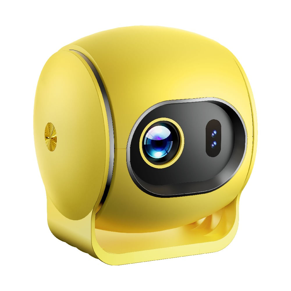 Imagen 2 del producto Proyector portátil Westminster Cine Home HD, 5000 lúmenes, proyección hasta 120"", conectividad HDMI y USB, Android TV, amarillo