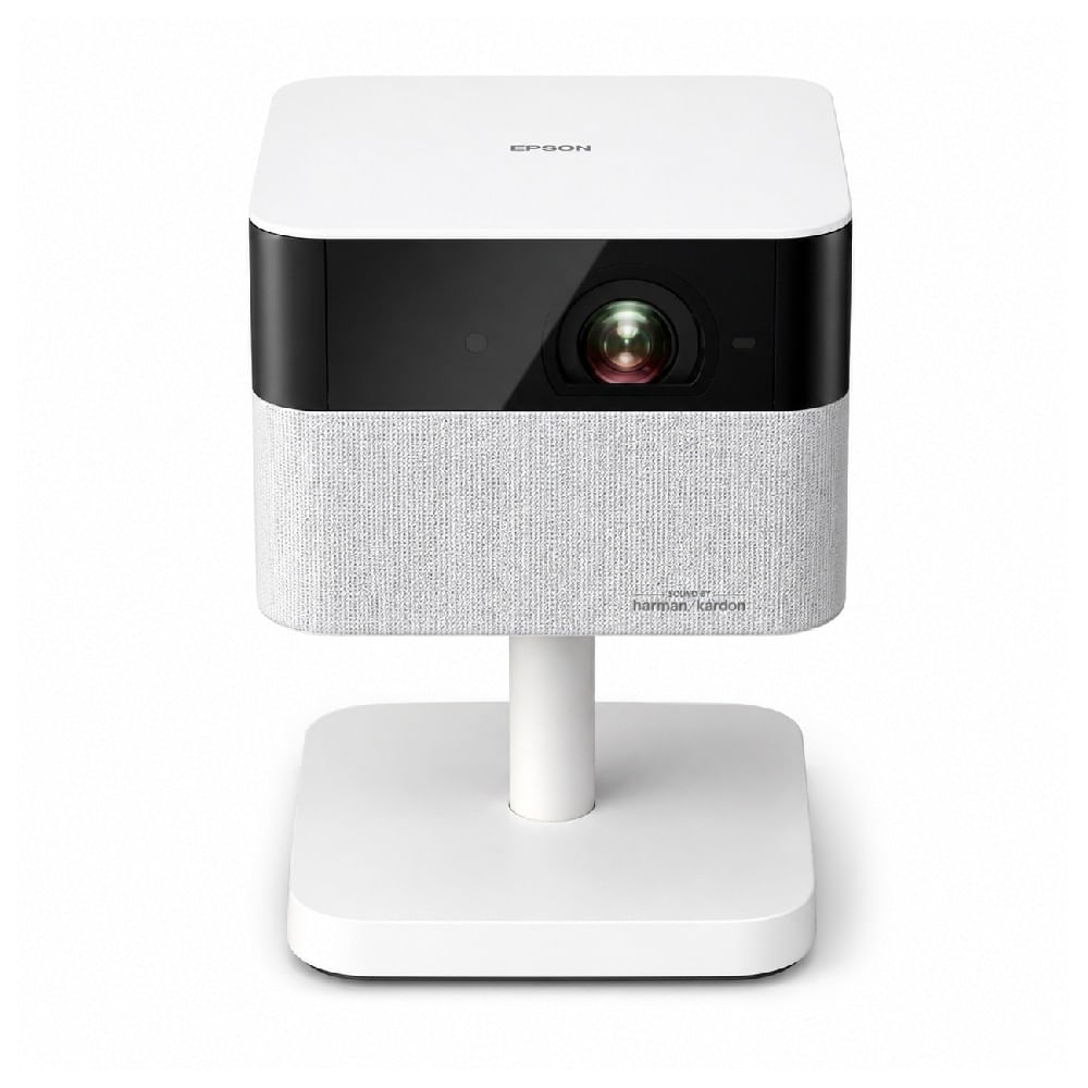 Proyector portátil Epson EF-71 FHD, 700 lúmenes, proyección hasta 150", conectividad HDMI y USB, Google TV, blanco