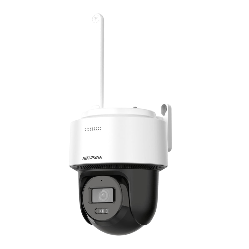 Cámara de seguridad domo Hikvision EasyLink DS-2DE2C400MWG/W, exterior, 4MP PT, Wi-Fi, blanco