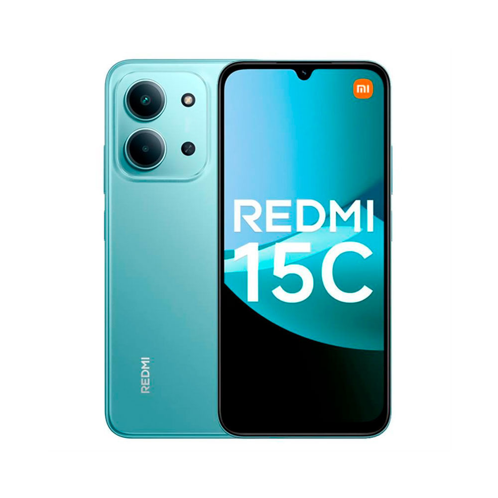 Celular Xiaomi Redmi 15C 128GB, 4GB RAM, cámara trasera 108MP y frontal 4MP, 6.9”, azul