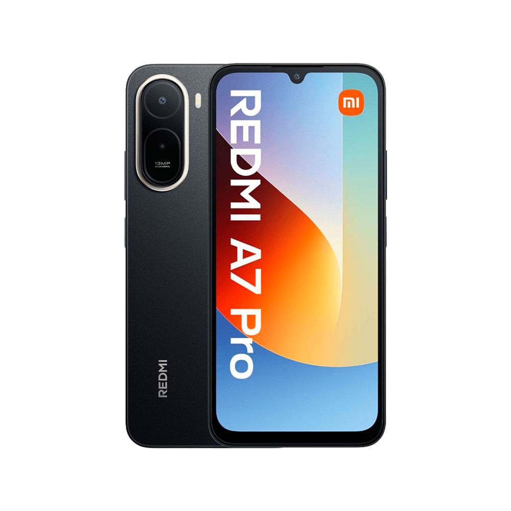 Celular Xiaomi Redmi A7 Pro 64GB, 4GB RAM, cámara trasera 13MP y frontal 8MP, 6.9”, negro