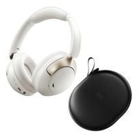 Audífonos con cancelación de ruido QCY H3 Pro, máx. 55 horas, control de música y llamadas, blanco + Case QCY STD