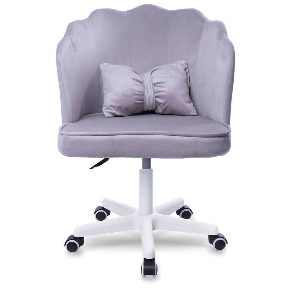 Imagen 2 del producto Silla giratoria de escritorio Buckingham Q1, ergonómica, ajustable, tapizado poliéster, base resistente, gris claro