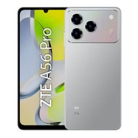 Celular ZTE A56 Pro 4G 128GB, 4GB RAM, cámara trasera 50MP y frontal 8MP, 6.75"", gris